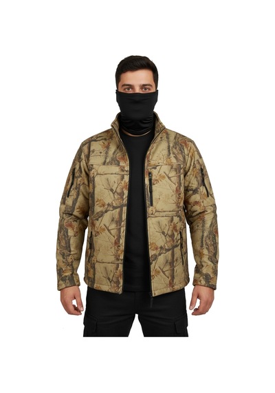 Mysia Outdoor Orman Desen Taktik Polar Mont Avcı Mont 7 Cep Çok Renkli