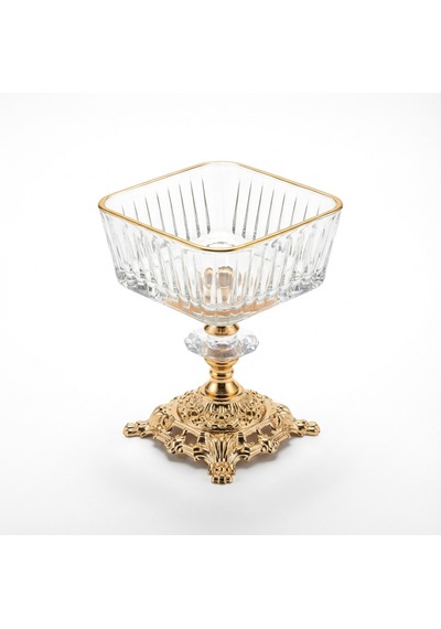 Elta Collection Assa Bazaar 10 Parça Gold Metal Ayaklı Sunum Seti Altın