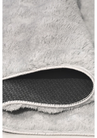 Yuvarlak Puffy Bubble Yumuşak Peluş Halı , Kaymaz, Yıkanabilir, Antre, Hol, Mutfak Halısı Gri