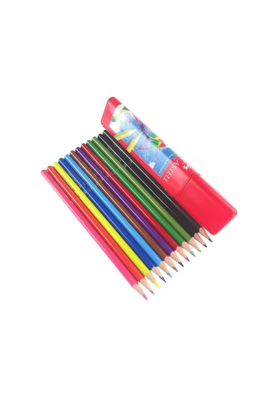 Faber-castell Boya Kalemi 12 Renk Tam Boy Üçgen Plastik Tüp Genel