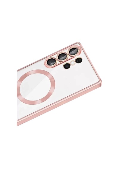 Newface Samsung Galaxy Uyumlu  S26 Ultra Kross Magneticsafe Kapak - Rose Pembe
