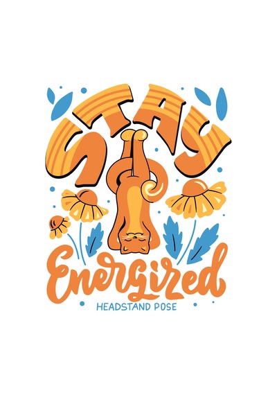 Paybuy Erkek Oversize Yoga Tişört Headstand Pose Baskılı Rahat Kesim Gün Beyaz