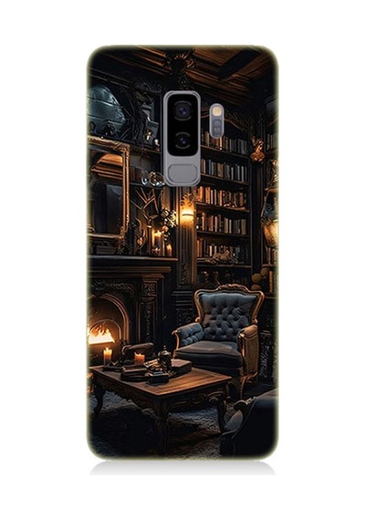 Samsung Galaxy S9 Plus Uyumlu Kütüphane Odası Desenli Silikon Kılıf
