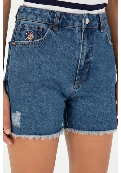 U.s. Polo Assn. Kadın Mavi Şort Jean 50283841-dn0022 Mavi