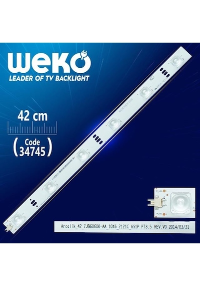 Arcelik 42 Zjb60600-aa 10x6 2121c 6s1p P73.5 Rev.v0 - 42 Cm 6 Ledli - Wk-46 Led Tv Bar
