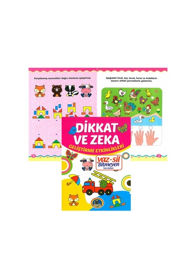 4E Defter Yaz-Sil Dikkat ve Zeka Geliştirme Etkinlikleri Karatay