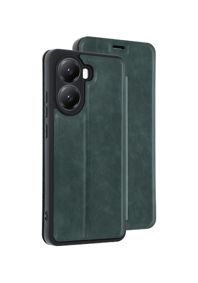 Xiaomi Poco X7 Pro Kılıf Flip Cover - Koyu Yeşil Koyu Yesil