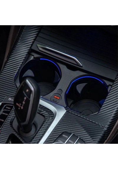 Xplagin Bmw X3-x4-ix3 Rgb Led Işıklı Bardaklık - 2018-2023 Kablosuz Şarj Sistemi Olmayan Modeller