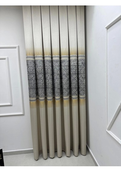 Nivemeshome Nilüfer V -122 1/3 Sık Pileli Fon Perde Apm Krem