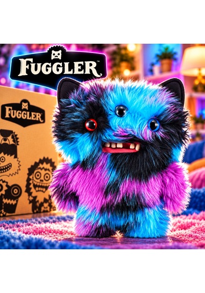 Fuggler Butt Ugly Pets 22 Cm Mavi Mor Renkli Dişli Peluş Oyuncak Çok Renkli