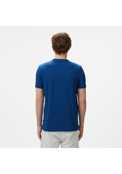 Nautica Nautara Erkek Indıgo Regular Fit T-shirt Düz V55009t Mavi