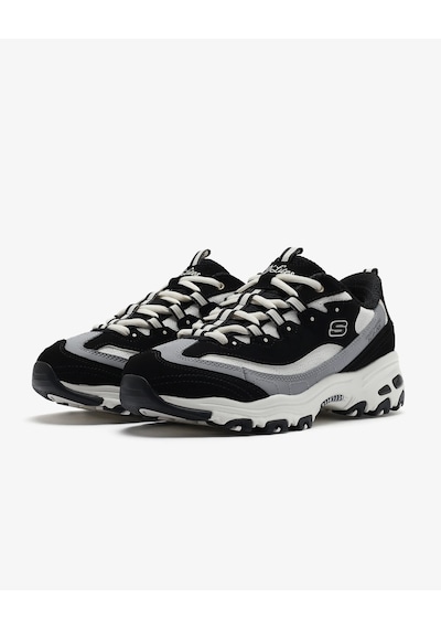 Skechers D'lites - Smooth Nostalgia 150537 Bknt Kadın Siyah Sneakers Siyah