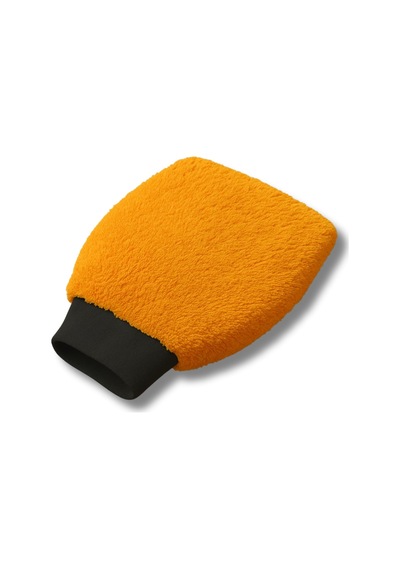 Mikrofiber Oto Araba Yıkama Kurulama Havlusu, Orta Boy Çift Katlı Araç Kurutma Ve Torpido Silme Bezi Turuncu