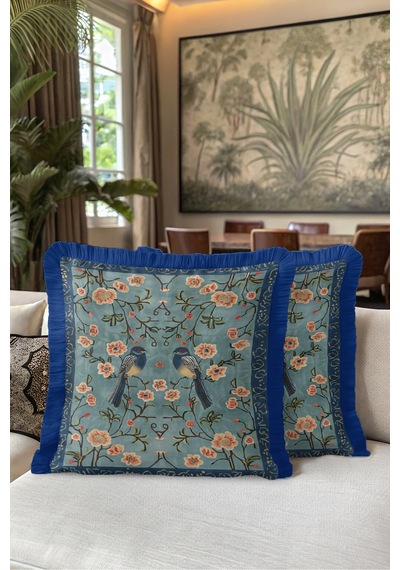 Çiçekli Kuş Figürlü Otantik Saçaklı Yastık Kılıfı-bahar Boho Mercan Lacivert Püsküllü Kırlent Kılıfı Puslu Esinti Mira Çiçekli Kuş Figürlü Otantik Saçaklı Yastık Kılıfı-bahar Boho Mercan Lacivert Püsküllü Kırlent Kılıfı Puslu Esinti Mira