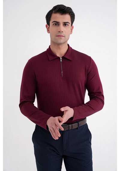 Efor Ts 919 T-shırt Comfort Bordo Bordo