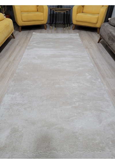 Arbese Kesme Yolluk Kaymaz Taban Yumuşak Peluş Halı Açık Vizon Ackvznarbs