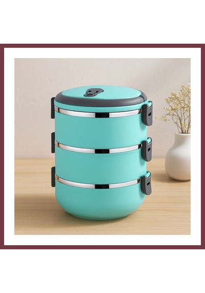 Storeşahin 3lü 1.8l Turkuaz Sefer Tası Saklama Kabı Shn0720