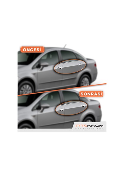 intakrom Fiat Linea Krom Kapı Kolu Dış 4 Kapı 2007 ve Sonrası