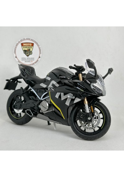 Cfmoto 250sr 1:12 Sesli Işıklı Diecast Motosiklet Modeli - Siyah