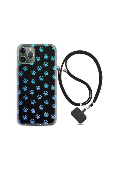 Apple Uyumlu iPhone 13 Pro Max Kılıf Boyun Askılı Patiler 1858