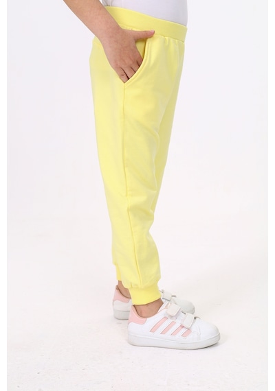 Toontoy Kız Çocuk Beli Paçası Ribanalı Cepli Basic Jogger Eşofman Altı 2 İplik Açık Sarı Toontoy Kız Çocuk Beli Paçası Ribanalı Cepli Basic Jogger Eşofman Altı 2 İplik Açık Sarı