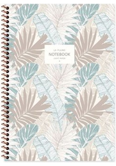 La Plume 16x22 Cm Hafif Defter Çizgisiz Krem Renk Kağıt 80 Yaprak Pembe