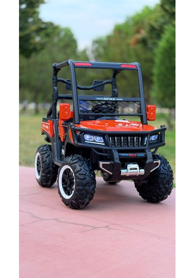 Utv X Alpha 24 Volt 4 Çekerli 800 Watt Akülü Araba Eva Teker Turuncu