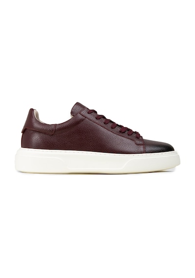 Deery Erkek Bordo Hakiki Deri Sneaker Ayakkabı - 04651mbrde01