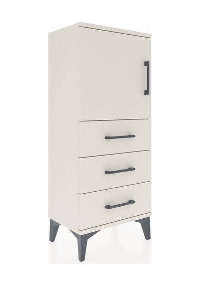 Arges Komodin 2 Raflı 3 Çekmeceli Tek Kapaklı 44x30x106 Aytaşı-aytaşı Aytası