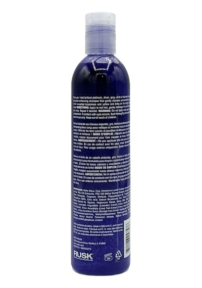Rusk Deepshine Platinumx Mor Şampuan 355ml Tüm Saçlar