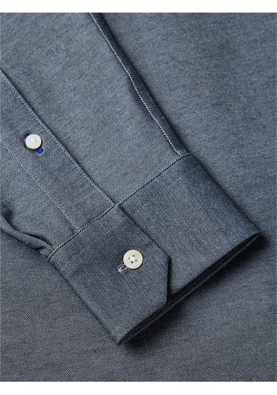 Tommy Hilfiger Performance Pıque Oxford Erkek Mavi Uk Gömlek - Mw0mw41781