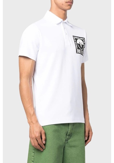 Versace Jeans Couture Erkek Polo Yaka T Shirt 74gagt15 Cj02o 003 Beyaz