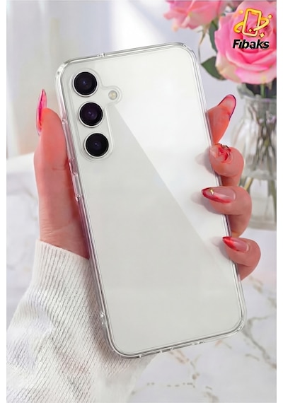 Samsung Galaxy Uyumlu A16 Kılıf Şeffaf Kamera Korumalı Renksiz Esnek Silikon Kapak Kilif