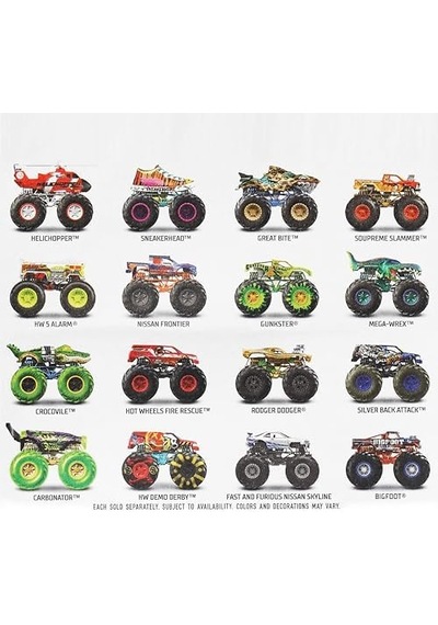 Trucks 1:64 Ölçekli Araçlar, Dev Tekerlekler Ve Koleksiyon Tekerlekleri, Fyj44