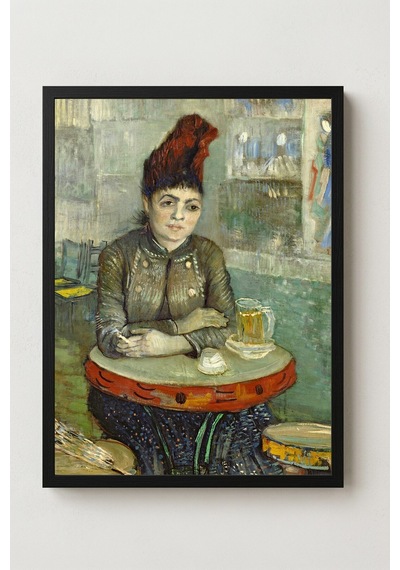 Van Gogh Agostina Segatori Sitting İn The Café Du Tambourin Çerçevesiz Poster 30x42 Cm A3 Tablo