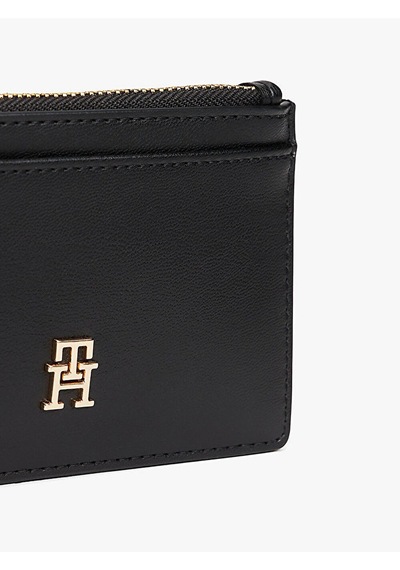Tommy Hilfiger Th Icon Long Cc Holder Kadın Siyah Kartlık - Aw0aw17735
