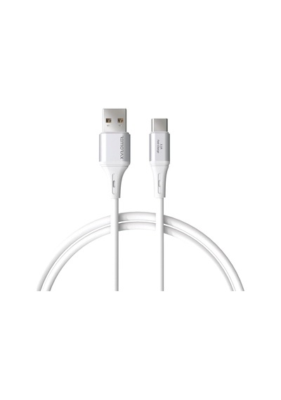 2ad X 2metre Set, Usb A-type C, 3.1a Hızlı Şarj Kablosu, Wahoo 2ad X 2metre Beyaz