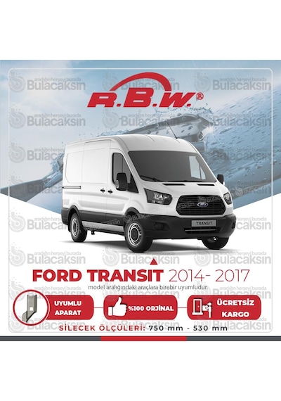 Ford Transit Muz Silecek Takımı 2014-2017 Rbw