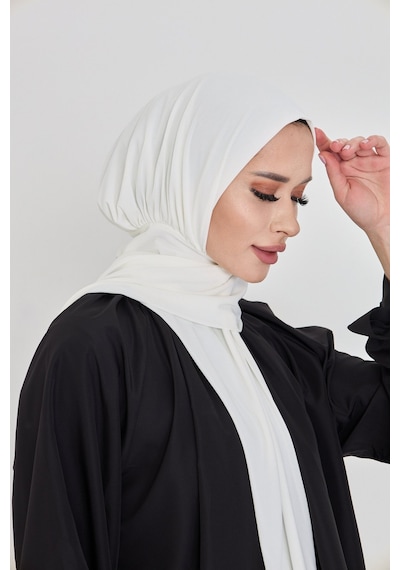 Hürrem Bone Krem Pratik Hazır Geçmeli Tesettür Bone Sandy Boyunluklu Çıtçıtlı 2505 40 Krem