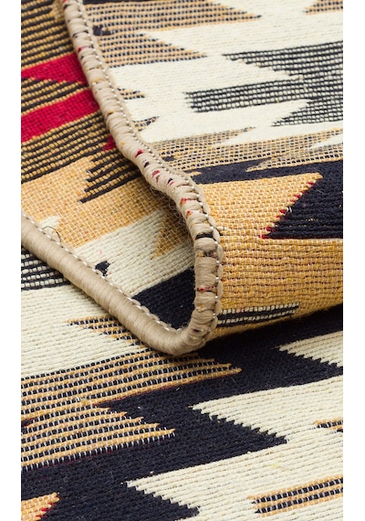 Red Multy Yıkanabilir Çift Taraflı Modern Desenli Dokuma Kilim