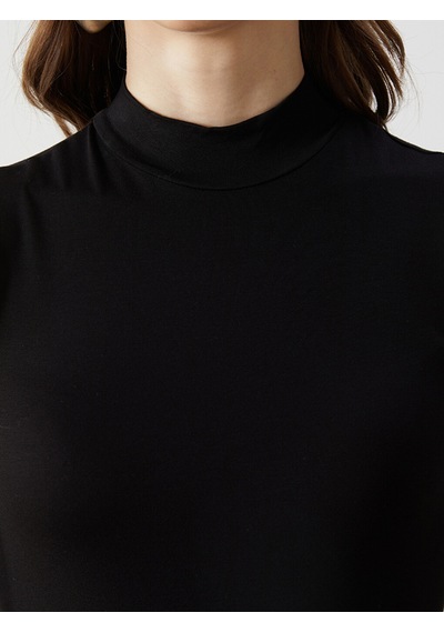 Lcw Modest Siyah Dik Yaka Kadın Body