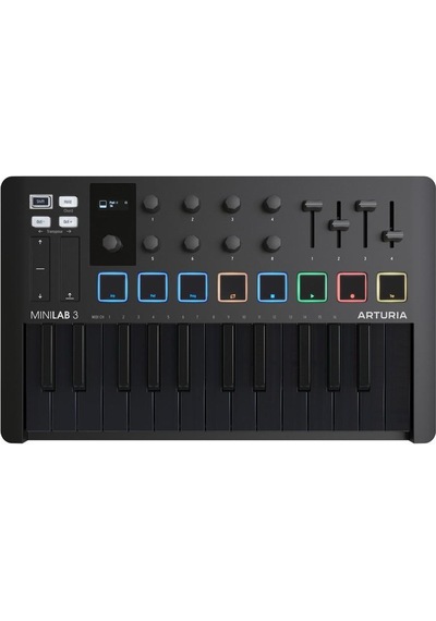Minilab 3 Deep Black Mıdı Klavye