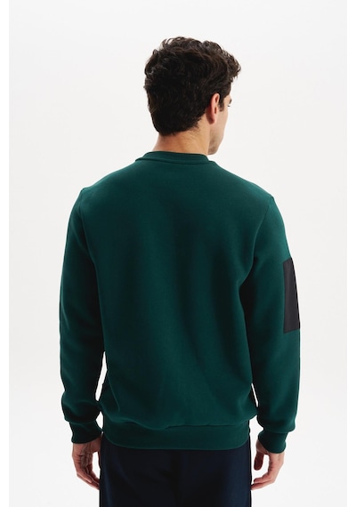 AR-MA Arma Erkek Regular Fit Basic 3 İplik Şardonlu Bisiklet Yaka Sweatshirt Pamuk Polyester Karışımlı K30124603302 Yeşil