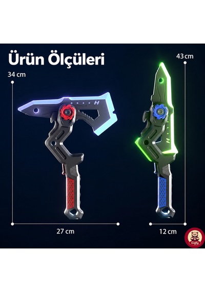 Oyuncak Işın Baltası ,led Işıklı Rgb,buhar Atan ,dahili Şarjlı ,ses Ve Işık Efektli ,darbe Sensörlü ,2 Farklı Modlu Kılıc Ve Balta Modlu ,35 Cm 1 Adet