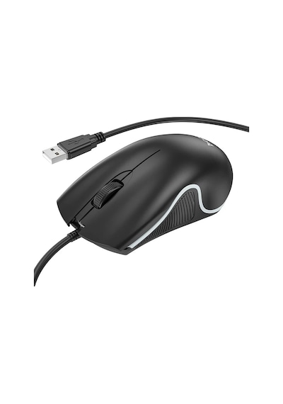 Hoco Gm19 Rgb Led Işıklı Gamer Oyuncu Kablolu Optik Mouse- 5775 Siyah