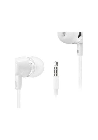Kablolu Kulak İçi Mikrofonlu Kulaklık 3.5 Mm Pc Telefon Uyumlu Beyaz Dhe7000wt Evimdeyokyok