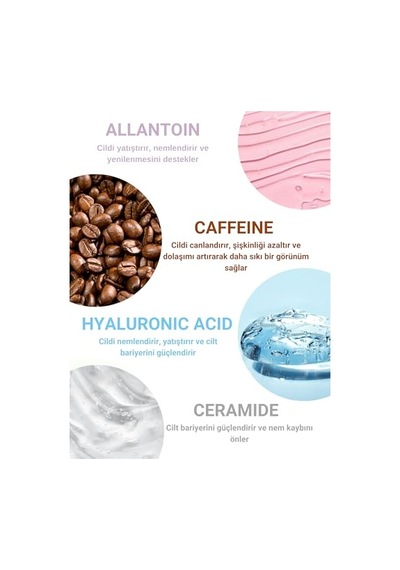 Tr Torbalanma, Koyu Halka Ve Morluk Karşıtı Aydınlatıcı Göz Altı Serumu%5 Caffeine, Allantoin, 30 Ml