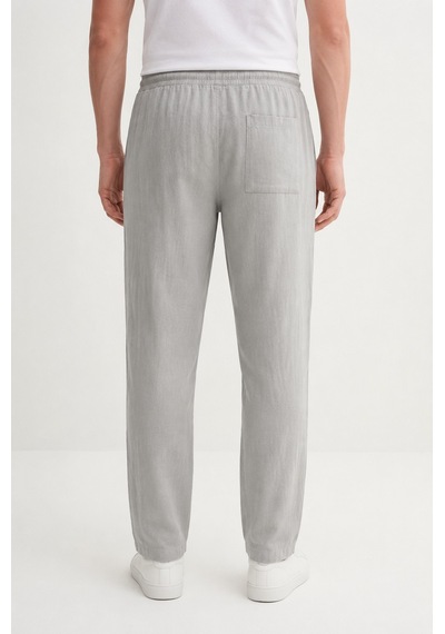 Cazador Gri Erkek Keten Pantolon 04075