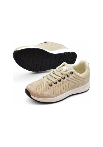 Papatay Mp 2303 Rahat Ortopedik Taban Günlük Unisex Spor Ayakkabı Ortopedik Taban Bej