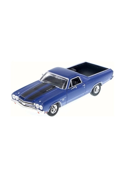 Motormax 1970 El Camino Mavi 1 24 Ölçek Metal Model Araba